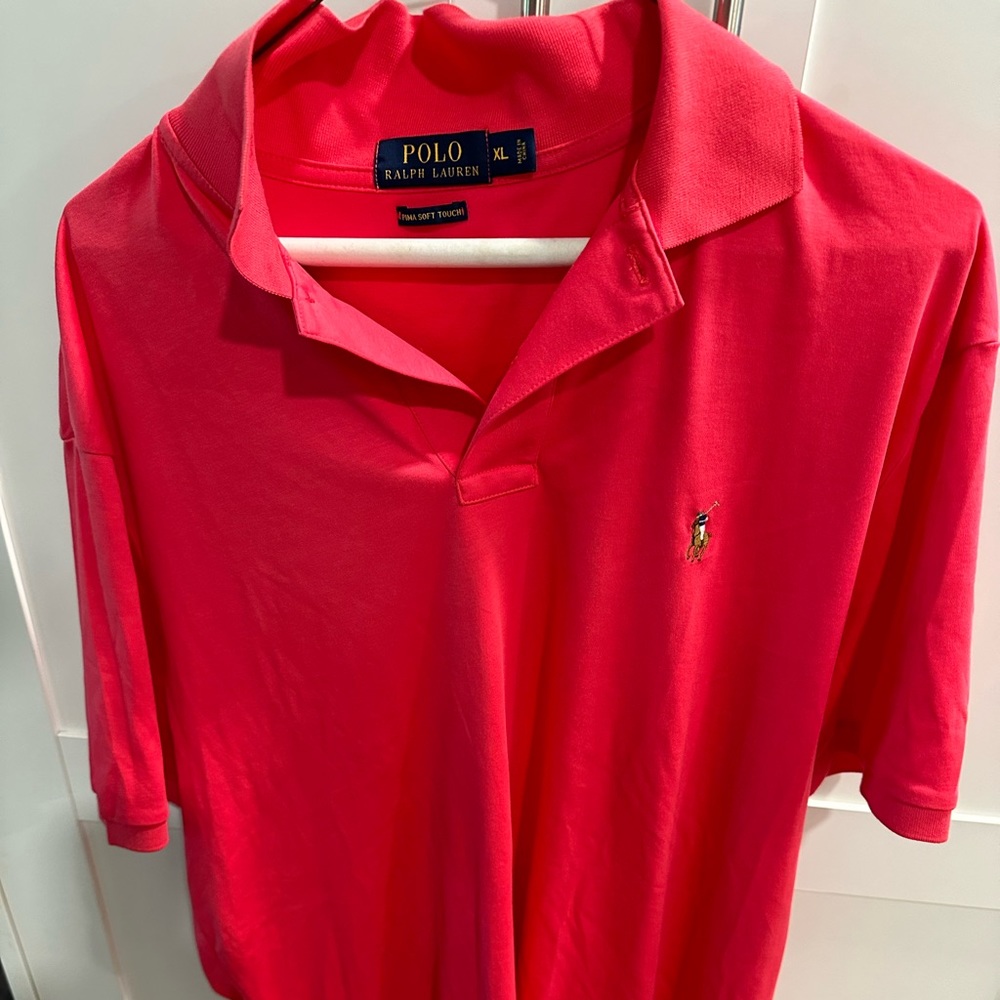 Polo by Ralph Lauren Pima Soft Touch Polo.  XL. Crimson
